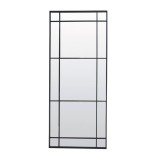 RIN MIRROR CLEAR GLASS MATT BLACK FRAME 183